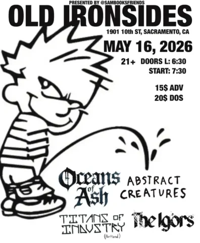 Oceans Of Ash with Abstract Creatures, Titans of Industry & The Igors at Old Ironsides