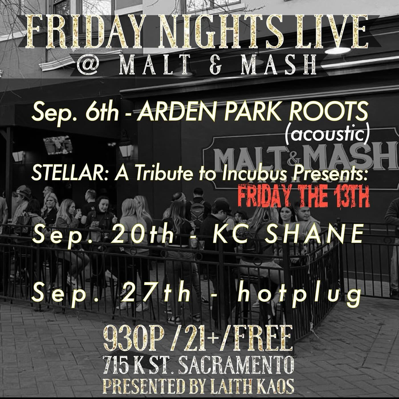 Arden Park Roots show flyer